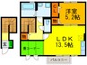 シャルマンカルチェ 1LDKの間取り