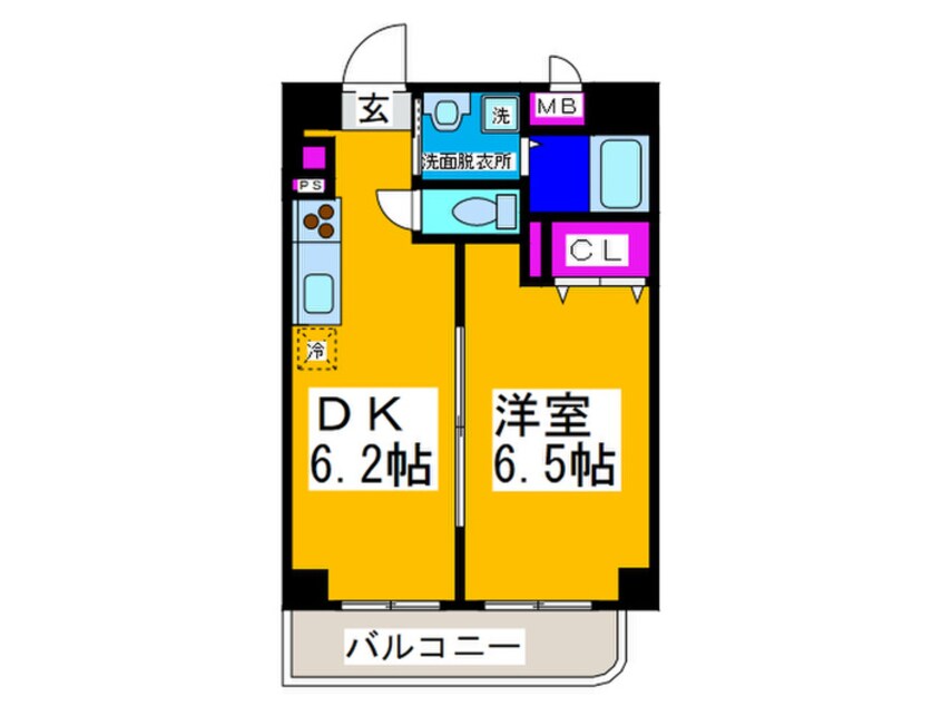 間取図 スプランドゥ－ル蔵前