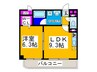 スプランドゥ－ル蔵前 1LDKの間取り