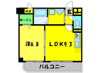 間取図 スプランドゥ－ル蔵前