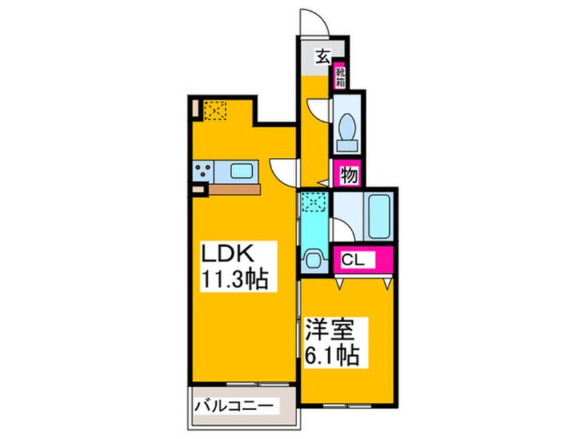 間取図 グランヴェール泉ヶ丘Ｖ