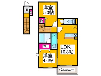 間取図 グランヴェール泉ヶ丘Ｖ