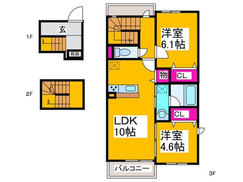 間取図 グランヴェール泉ヶ丘Ｖ