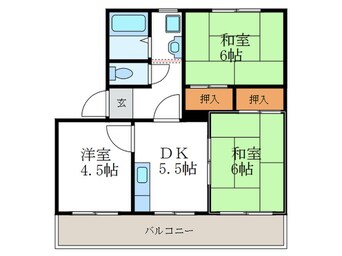 間取図 フレグランス桂　Ａ棟