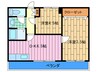 リ－ドプラザ清水 2DKの間取り