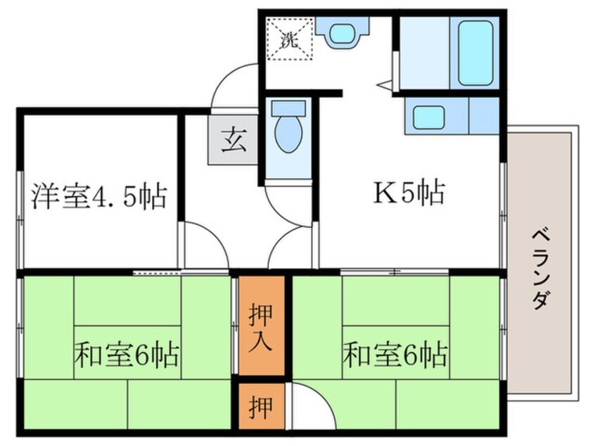 間取図 フレグランス桂　Ｂ棟