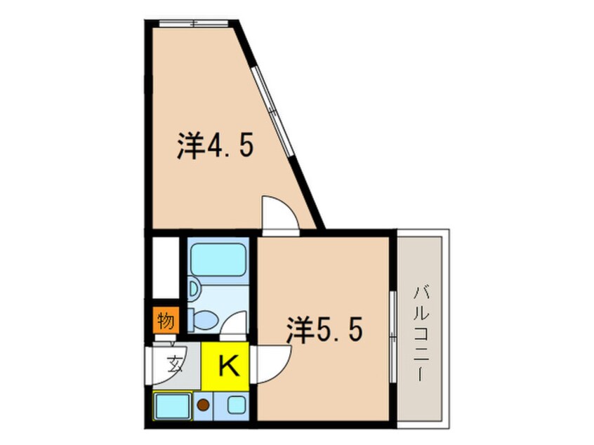 間取図 ベルラヴィ－ネ