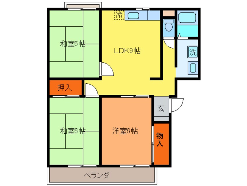 間取図 サンハイツ実穂