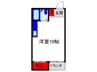 メイプルハウス 1Rの間取り