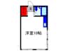 メイプルハウス 1Rの間取り