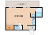 エスポワ－ル白鷺 1Rの間取り