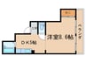 グレース華洛 1DKの間取り