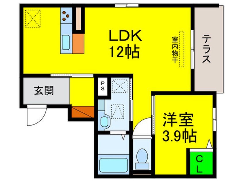 間取図 ブラン・キューブ