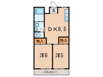 間取図 グリ－ンヒル舞子Ａ棟