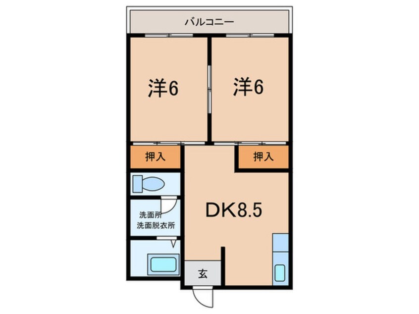 間取図 グリ－ンヒル舞子Ａ棟