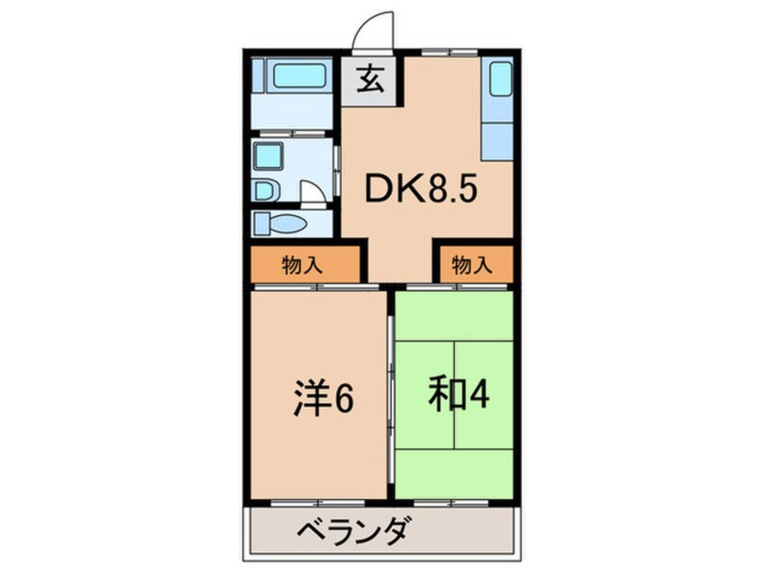 間取図 グリ－ンヒル舞子Ａ棟