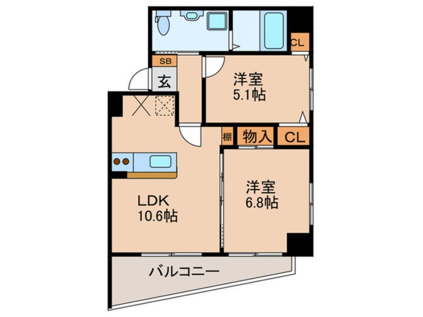 間取図 セレブコ－ト木川