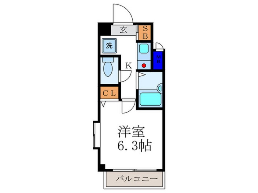 間取図 ベラジオ四条堀川(401)