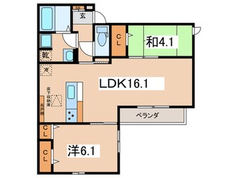 間取図 仮)クラシスト今川４丁目