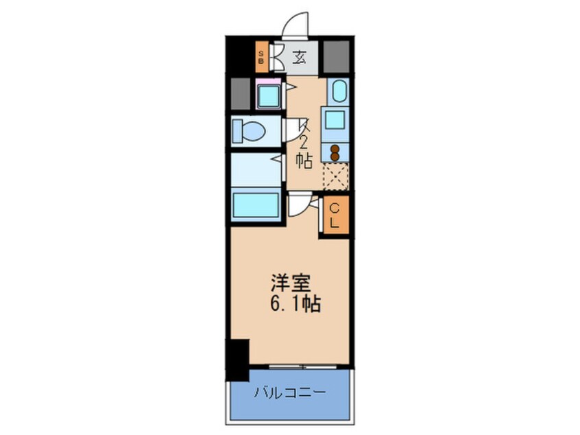 間取図 プレサンス梅田北デイズ(503)