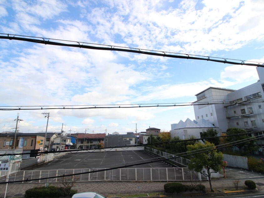 室内からの展望 エルベ茨木