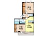 West Garden Court Ⅰ 2LDKの間取り
