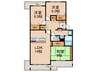 東香里野村マンション 3LDKの間取り