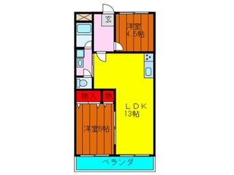 間取図 レオハイム木屋