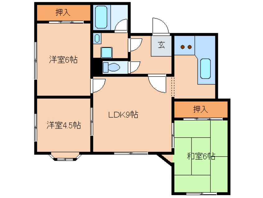 間取図 Ｃｏｌｌｅｃｔｉｏｎ塚口本町