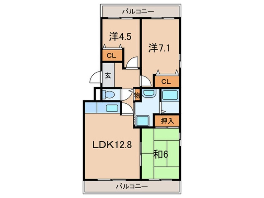 間取図 エステートプラザ伊丹