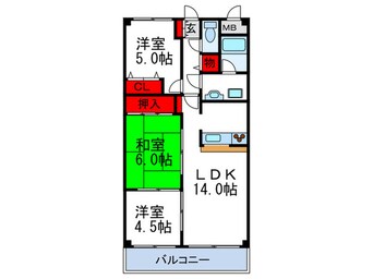 間取図 フレグランス園