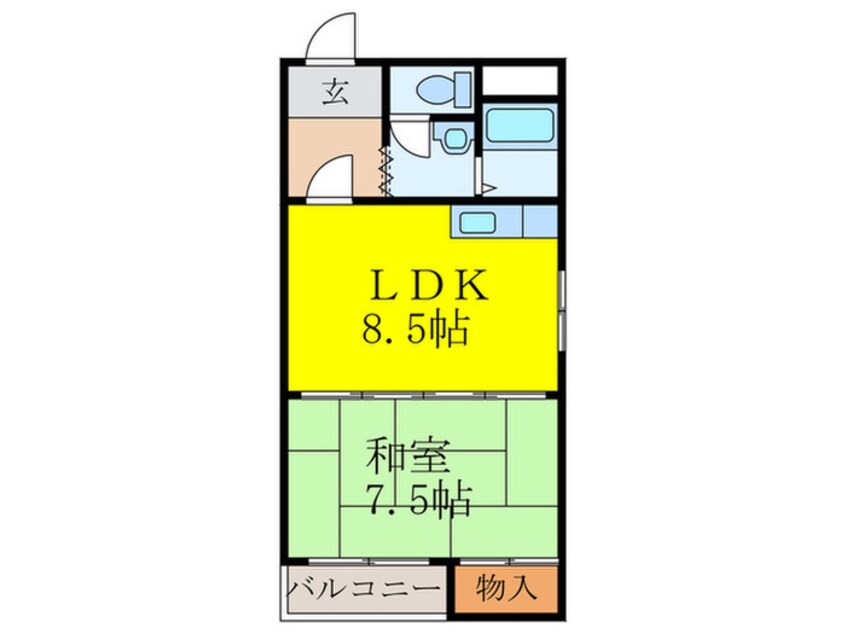 間取図 グランドハイツユタカⅠ