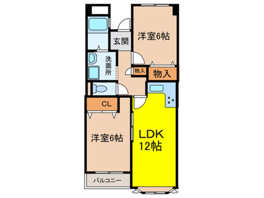 間取図 アウフヘ－ベン東宝塚