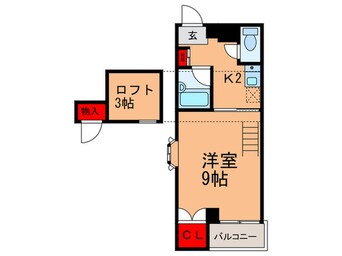 間取図 オ－ツ駒川