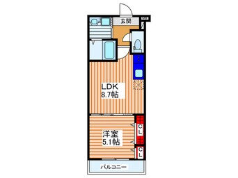 間取図 フジパレス法善寺