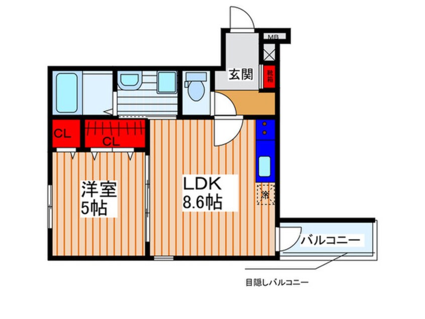 間取図 フジパレス法善寺