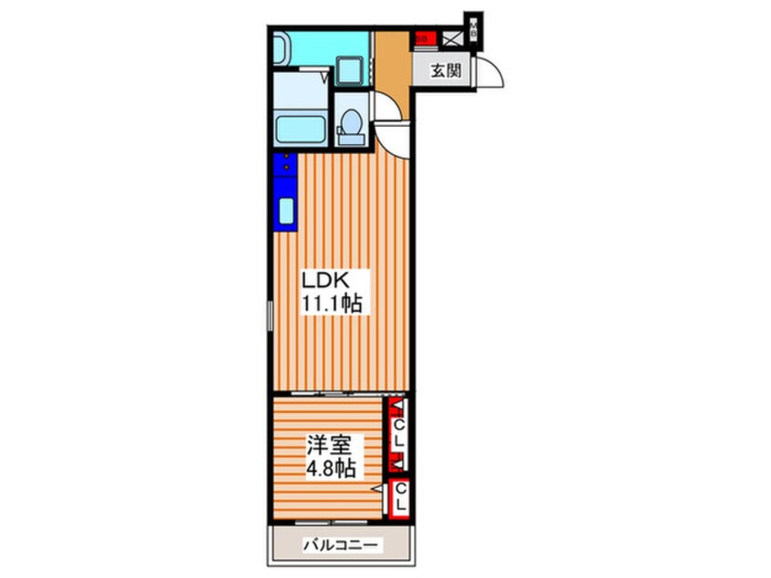 間取図 フジパレス法善寺