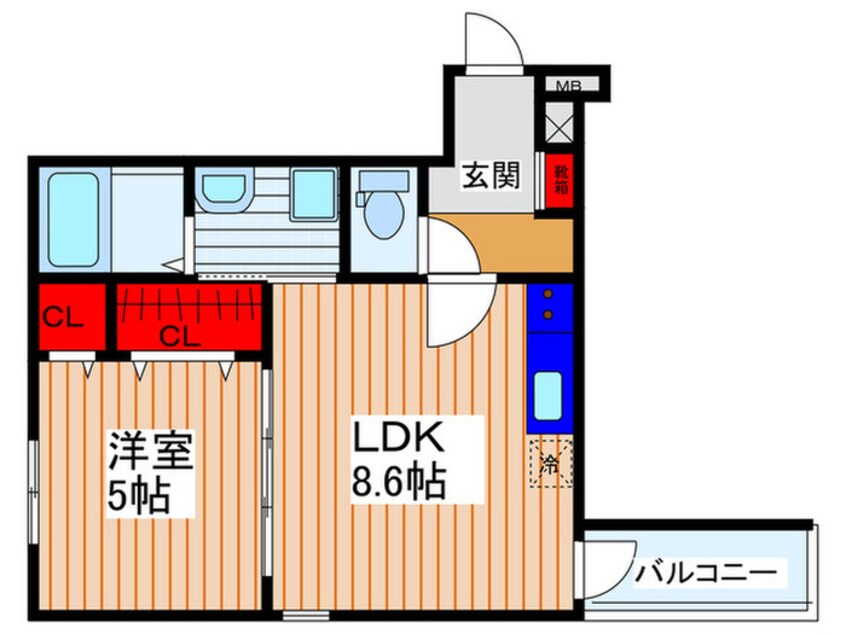 間取図 フジパレス法善寺