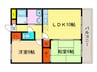 カサベルデ 2LDKの間取り