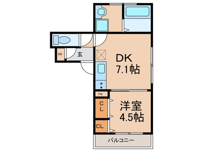 間取り図 クリエオーレ福駅前