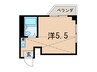 グロ－リア上ヶ原 1Rの間取り