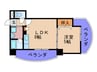 アルプス西梅田 1LDKの間取り