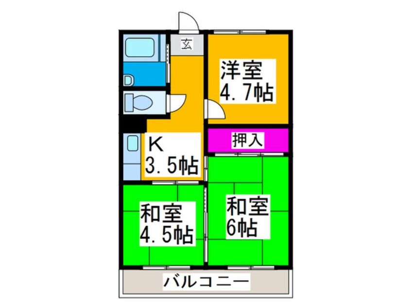 間取図 小田第一マンション