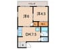 ふじマンション 2DKの間取り