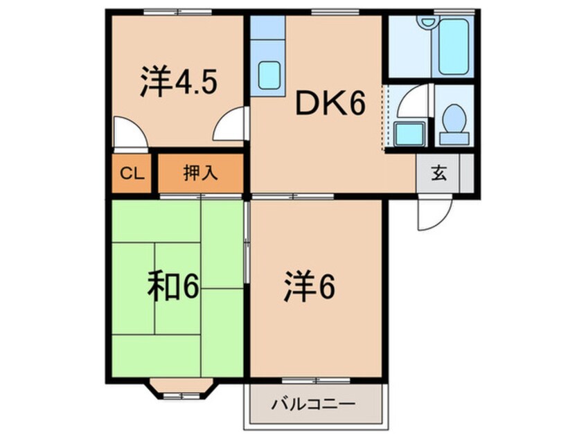 間取図 シドニーハイツA棟