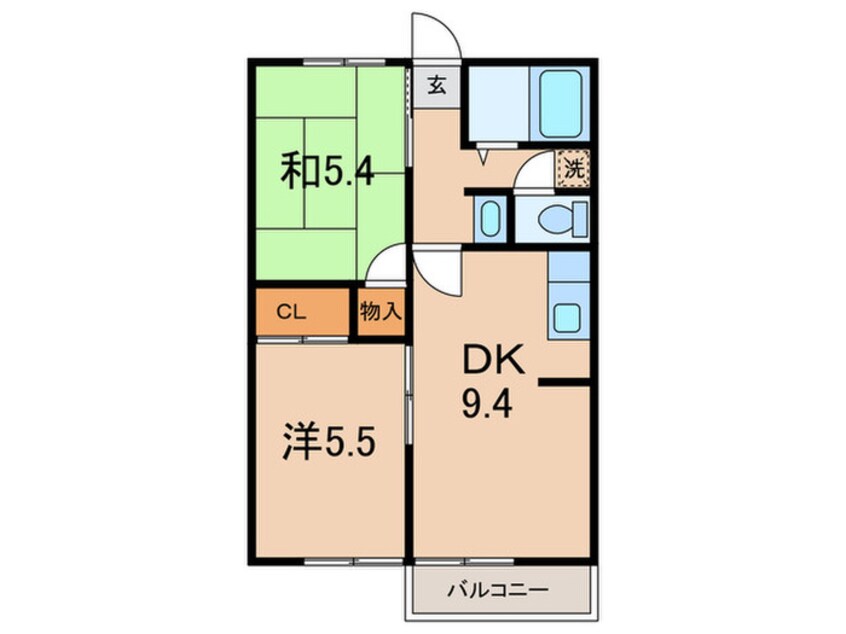 間取図 フレグランス新野辺