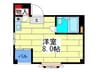 ライラックＰＡＲＴ１ 1Rの間取り