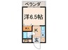 グランタック竜安寺 1Rの間取り