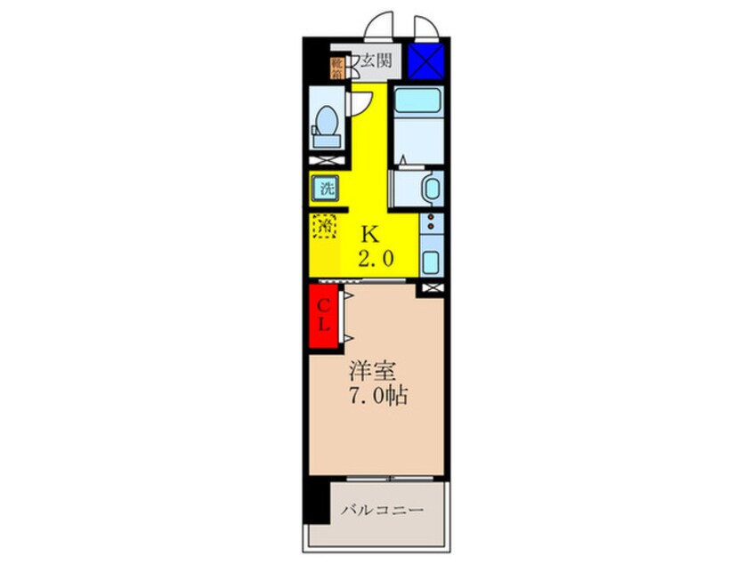 間取図 ラ・フォーレ久宝園