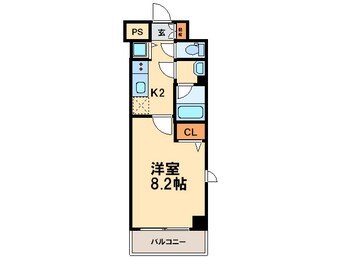 間取図 アスヴェル京都二条駅前Ⅱ(504)